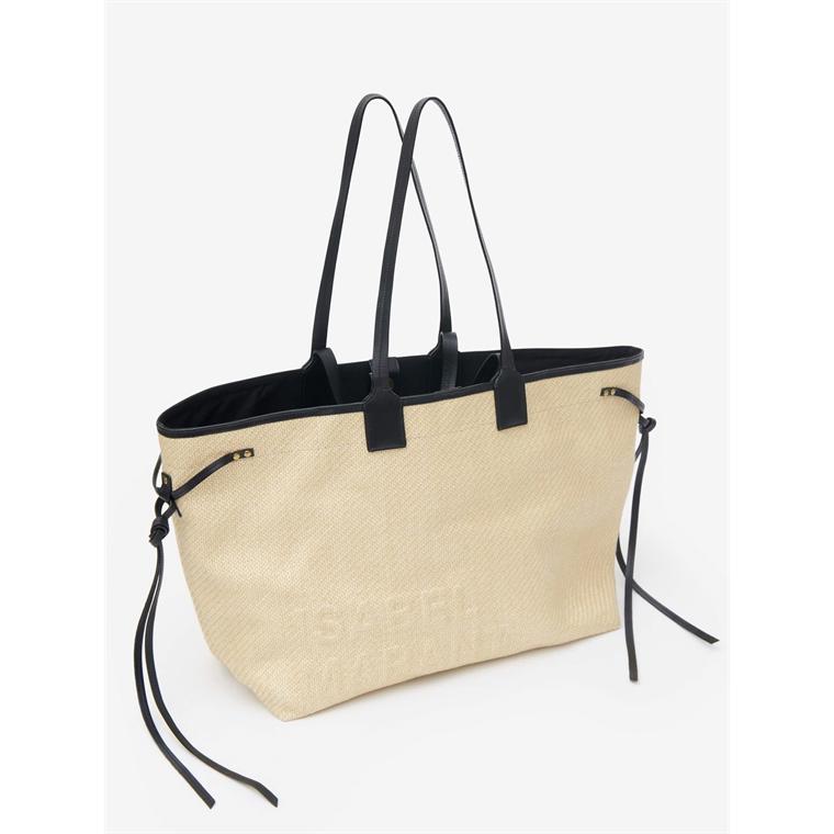 Isabel Marant Wydra Tote Bag Natural/Black